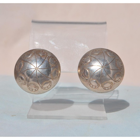 Jewelry - Old Pawn Native American‎ Indian Sterling Silver Earrings